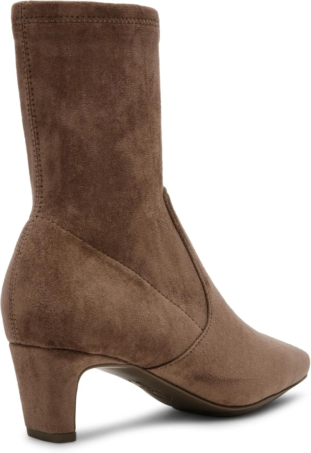 Anne Klein Womens Iga Zipper Faux Suede Booties