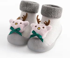 Baby Girl Shoes,Toddler Baby Kids Boys Girls Christmas 3D Socks Shoes Cartoon Slipper Prewalker Shoes Girls Shoes