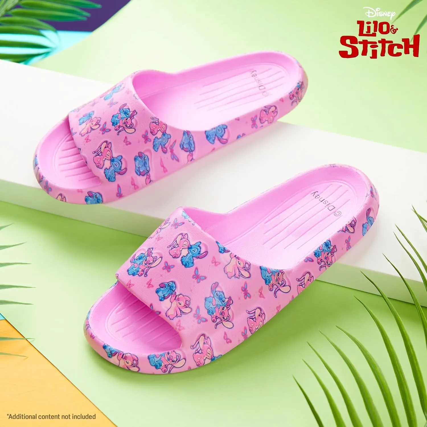 Disney Stitch Girls Sliders, Beach or Pool Shoes for Kids - Stitch Gifts