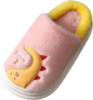 Fashion Autumn and Winter Boys and Girls Slippers Flat Bottom Thick Bottom Soft Comfortable Plush Girl Outdoor Slipper