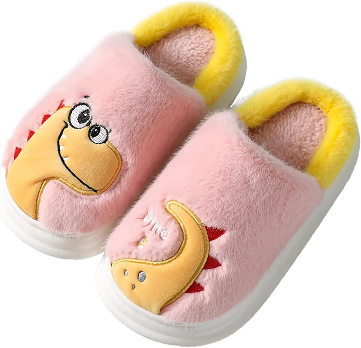 Fashion Autumn and Winter Boys and Girls Slippers Flat Bottom Thick Bottom Soft Comfortable Plush Girl Outdoor Slipper