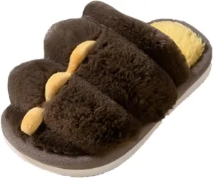 Fashion Autumn and Winter Cute Boys and Girls Slippers Flat Bottom Round Toe Soft and Comfortable Little Kid Shoe