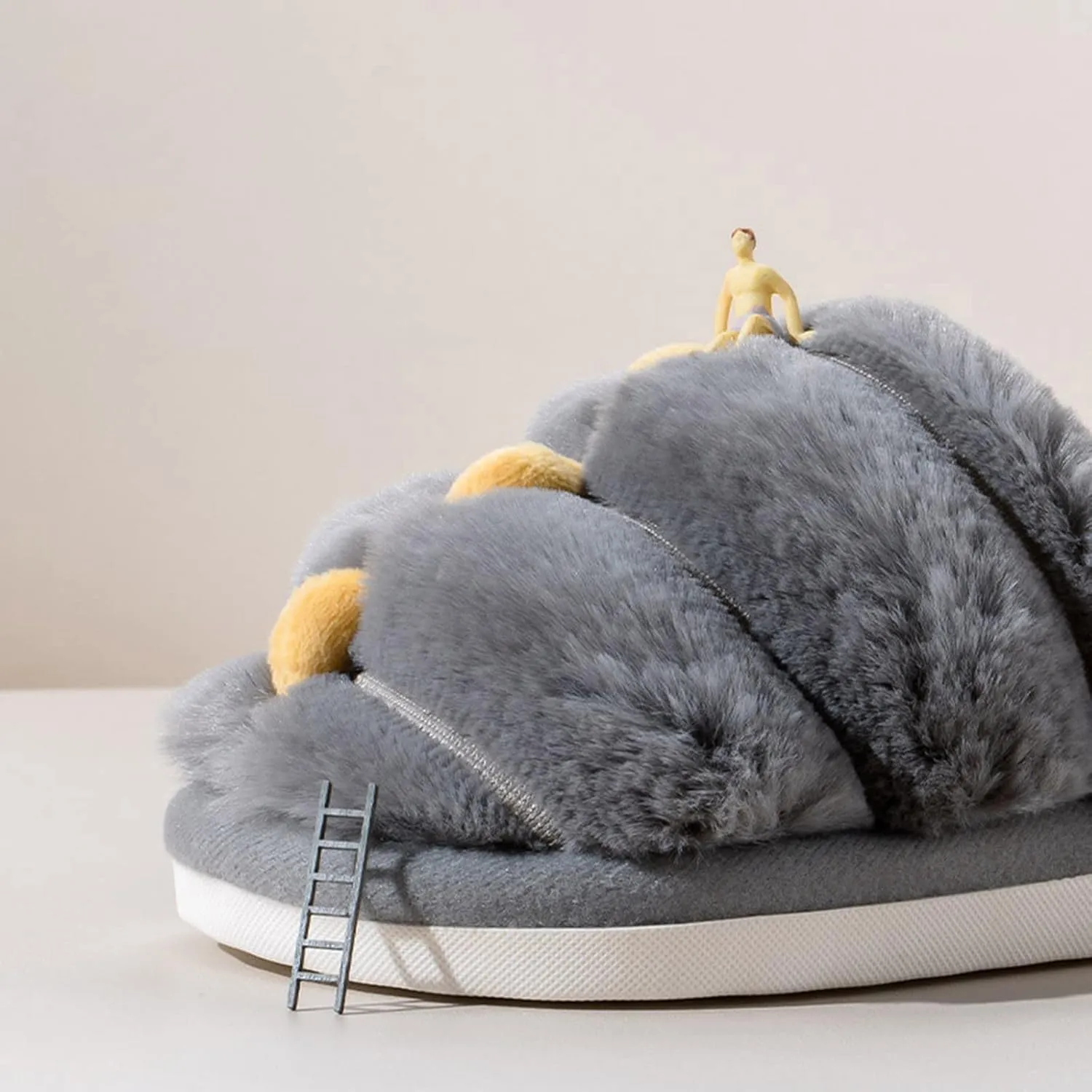 Fashion Autumn and Winter Cute Boys and Girls Slippers Flat Bottom Round Toe Soft and Comfortable Little Kid Shoe