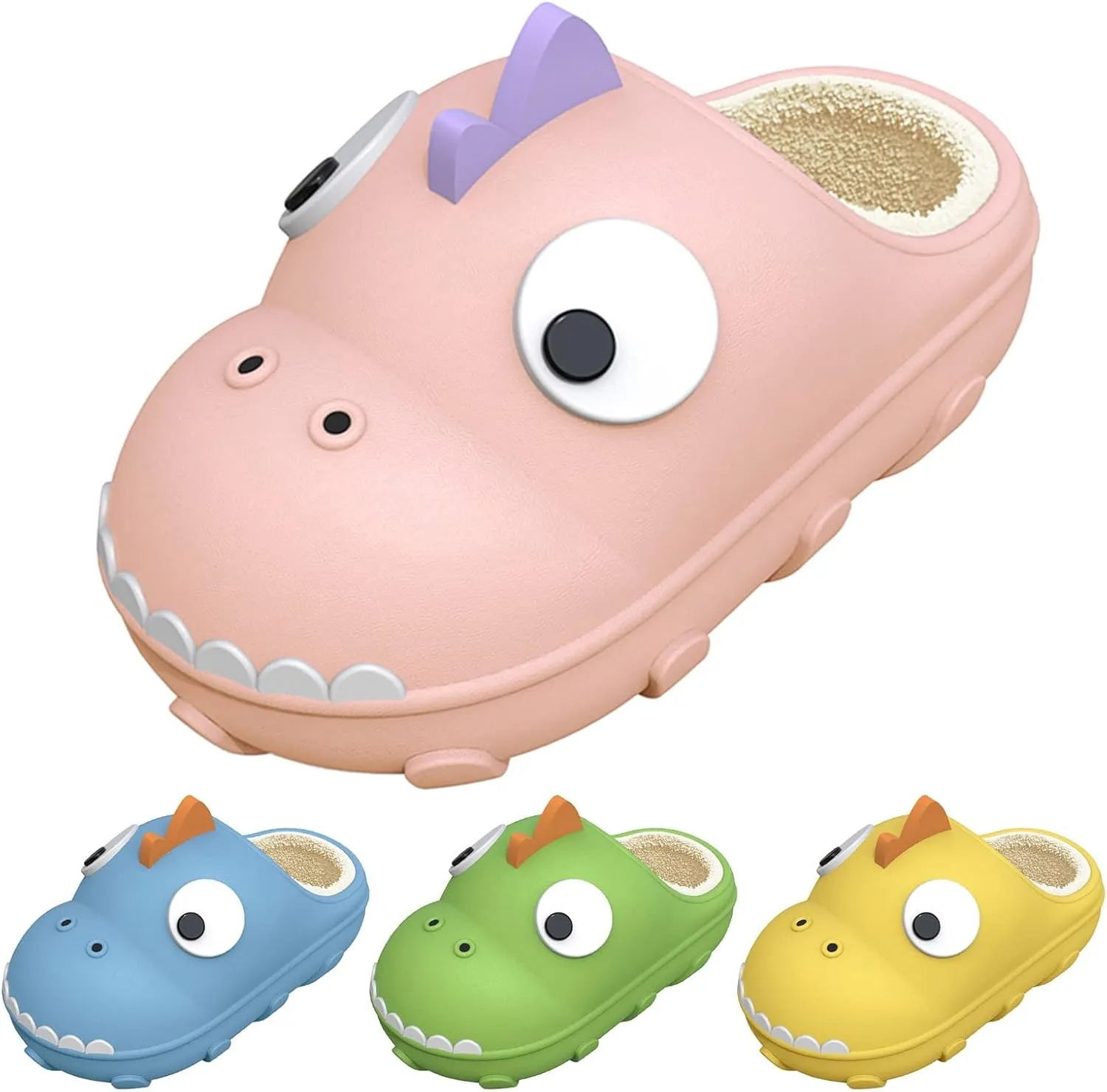 Fashion Autumn and Winter Girls and Boys Slippers Flat Bottom Soft Plush Comfortable Cute Kids Dance Warm up Booties