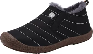 Fashion Winter Women Snow Boots Flat Soft Bottom Non Slip Warm and Comfortable Slip On Solid Mid Calf Boots for Women