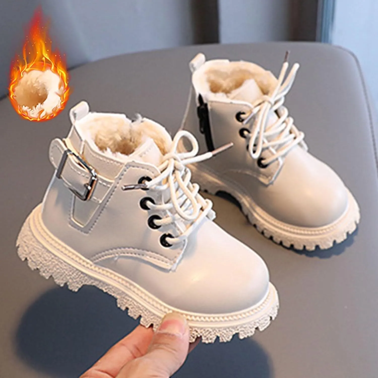 Gilrs Combat Boots Girls Booties Fashion Short Low Heels Kids Boots Short Booties (Toddler/Little Kids/Big Kids)