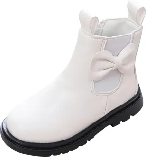 Kids Girls Ankle Bootie Kids Soft Plush Lining Faux Fur Snow Bootie Fashion Cute Toddler Boys Girl's Winter Boots