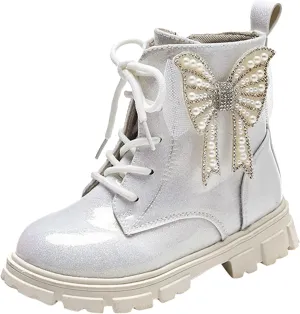 Kids Snow Boots for Boys Girls Warm Boots with Fur Lined Unisex Child Comfortable Non Slip Walking Booties
