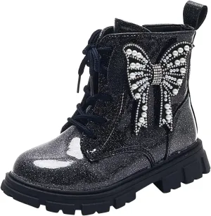 Kids Snow Boots for Boys Girls Warm Boots with Fur Lined Unisex Child Comfortable Non Slip Walking Booties