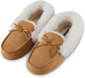 Lee Womens Slippers Gifts for Women Cozy House Slippers for women moccasins Fur Sherpa Indoor Outdoor