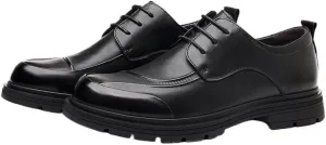 Luxury Plain Toe Dress Oxford Shoes Moisture-Wicking Insole Wedding Attire Office Meetings Non-Marking Rubber Outsole
