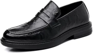 Men's Classic Lace-up Oxfords Comfort Soft Men Dress Shoes Pointed Toe Business Tuxedo Shoes