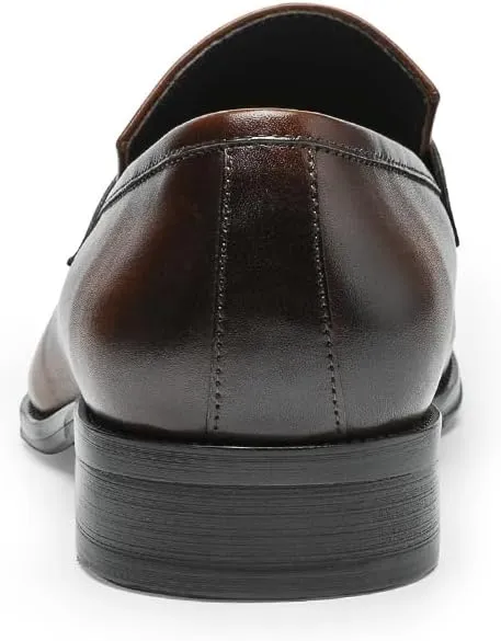 Men's Loafers & Slip-Ons - Full-Grain Leather Penny Loafers | Timeless Dress Shoes with Coin Keeper