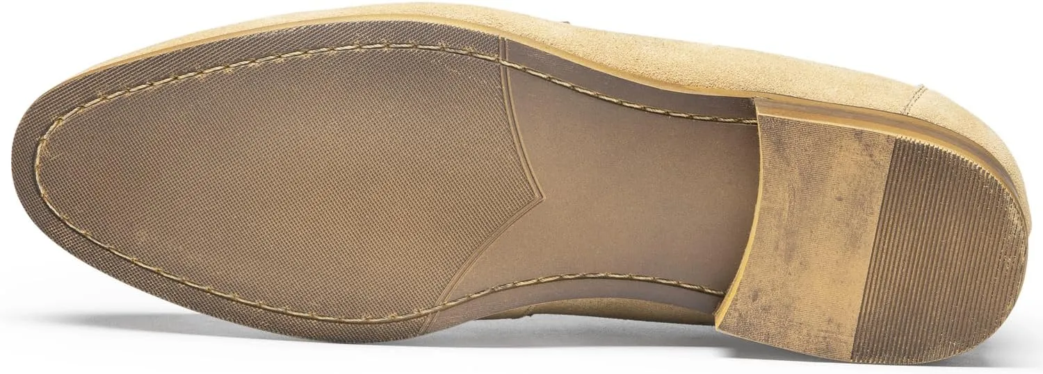 Men's Loafers & Slip-Ons - Genuine Leather Penny Loafers | Classic Dress Shoes with Coin Slot for Business Formal