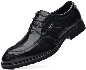 Mens Oxford Mens Business Lace Up Dress Shoes Non Slip Wide Classical Style Leather Shoes for Men Slip-Ons Casual Pointed Toe Dress Shoes Loafers Dress Shoes(7)