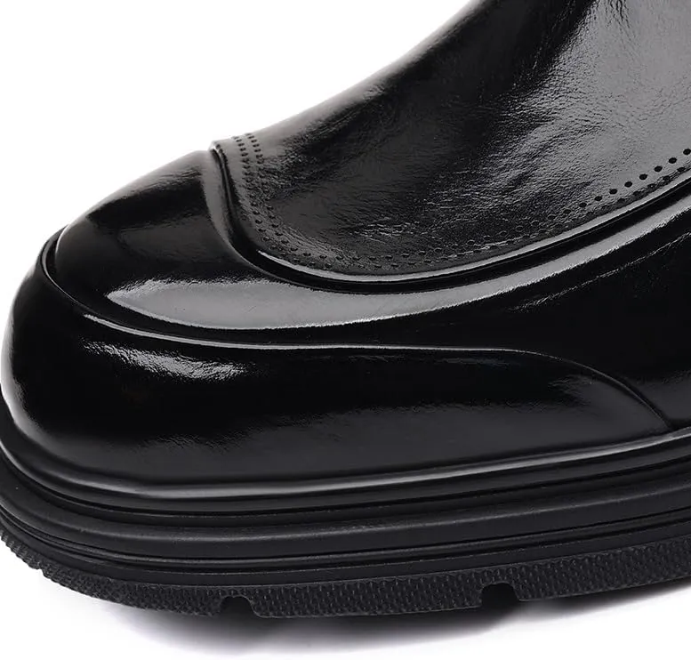 Men's Patent Leather Oxford Shoes Shiny Formal Men Dress Shoes Business Wedding Suit Tuxedo Shoes(9)