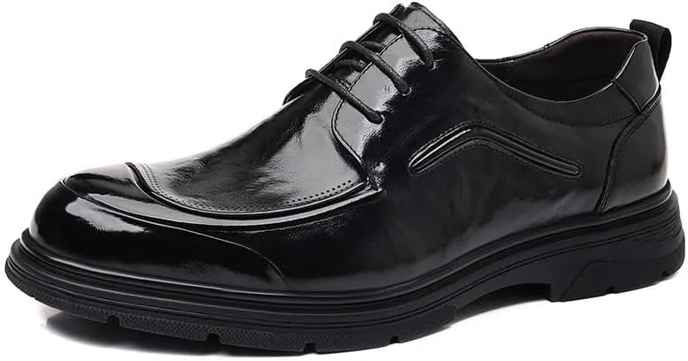 Men's Patent Leather Oxford Shoes Shiny Formal Men Dress Shoes Business Wedding Suit Tuxedo Shoes(9)