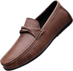 Men's Patent Leather Slip-on Dress Shoes Fashion Casual Classic Round Toe Formal Oxford Shoes Formal Business Casual Comfort Suit Shoes