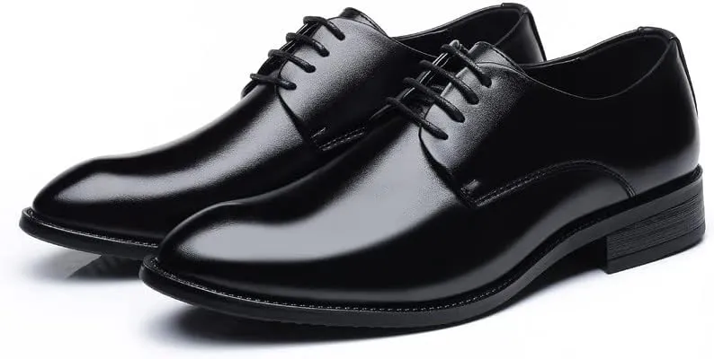 Santimon Men's Formal Oxford Wingtip Classic Modern Lace Up Dress Shoes