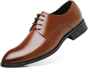 Santimon Men's Formal Oxford Wingtip Classic Modern Lace Up Dress Shoes