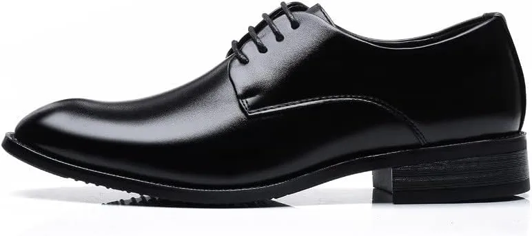 Santimon Men's Formal Oxford Wingtip Classic Modern Lace Up Dress Shoes