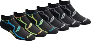 Saucony Men's RunDry Bolt Performance No-Show Socks, Available in M-XXL (6, 12, 18 Pairs)