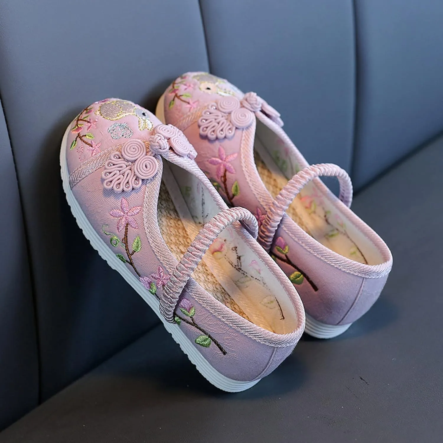 sfdgfhyf Boys Tennis Shoes Girls Flat Bottomed Embroidered Sandals Fashionable 2 to 12 Years Children Performance Sandals