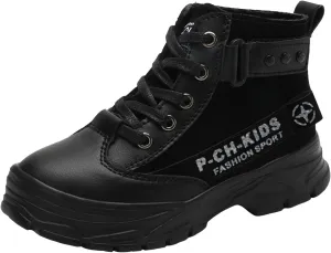 Toddler Snow Boots Cozy Fleece Snow Boots Non-Slip Walking Shoes Kids Boots Slip on Casual Short Booties Shoes