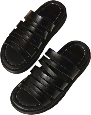Trendy Women's Open Toe Sandals Comfortable Mid Heel Footwear For Spring Summer Casual Outfits With Jeans And T Shirts