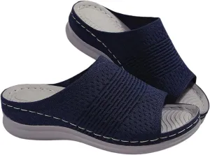 Women's Comfortable Open Toe Sandals Mid Heel Casual Footwear Perfect For Spring Summer Everyday Wear And