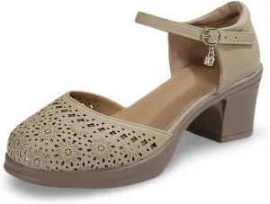 Women's Sandals Casual Wear Closed Toe Hollow Design Wedge Heel Ideal Summer Womens Metallic Dress Sandals