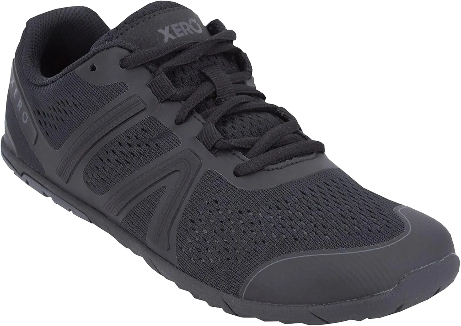 Xero Shoes Women's HFS Original Barefoot Running Shoes, Black, 7